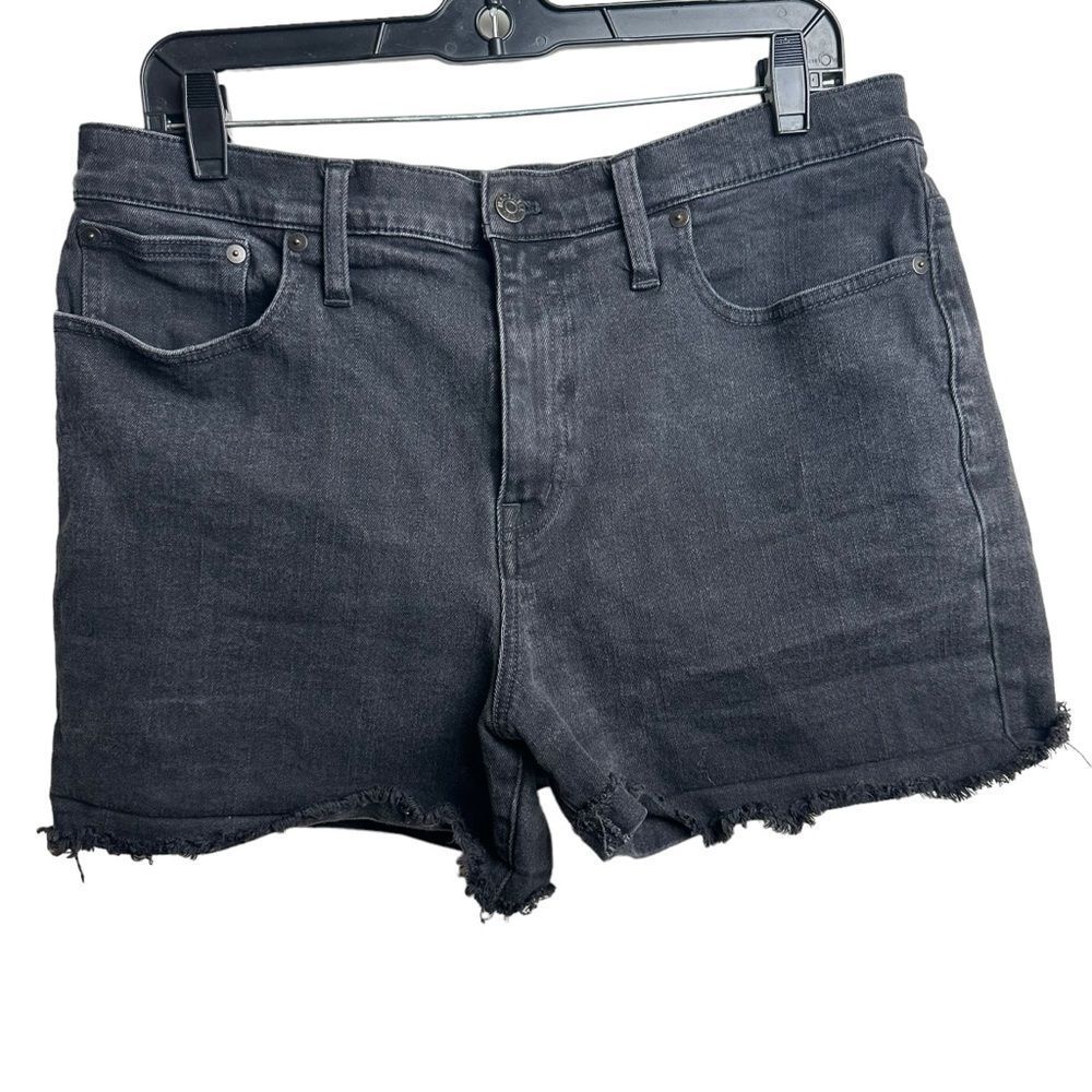 Madewell Cut Off High Rise Raw Hem Jean Shorts